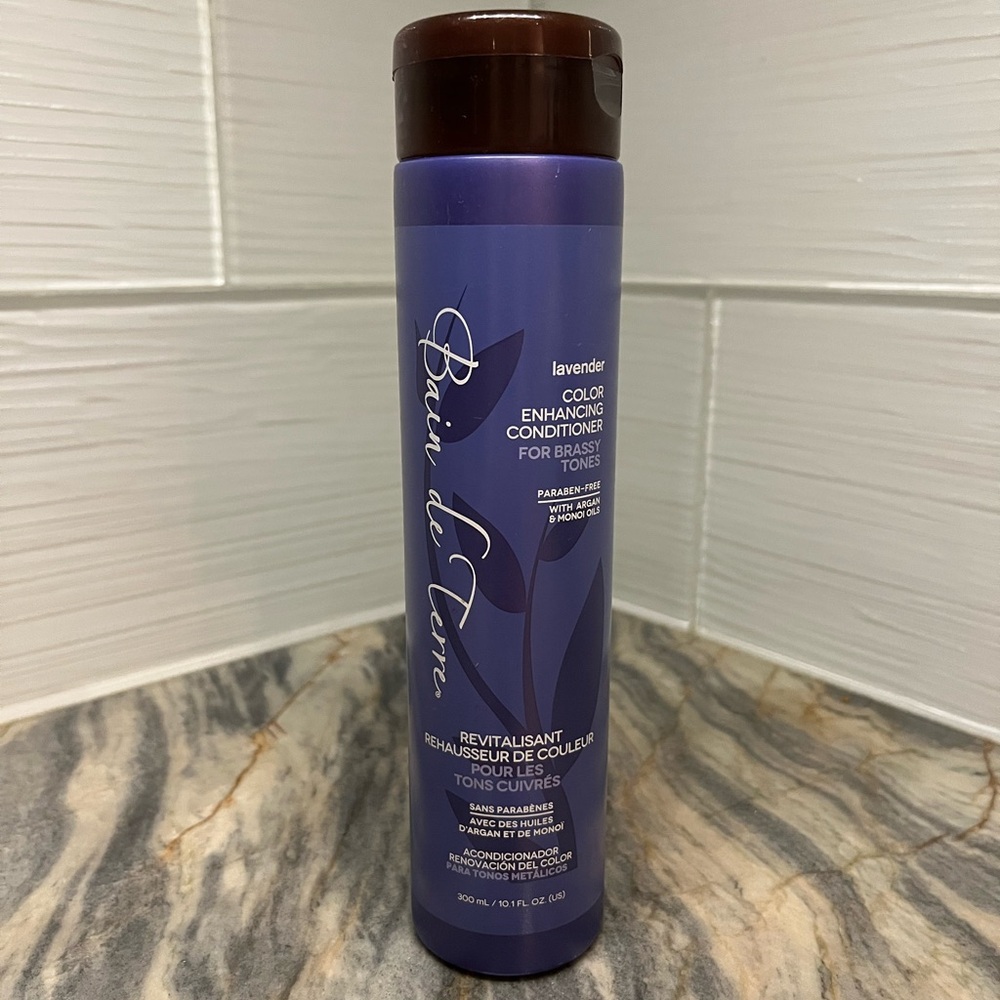 Bain De Terre Lavender Color Enhancing Conditioner For Brassy tones 10.1 oz